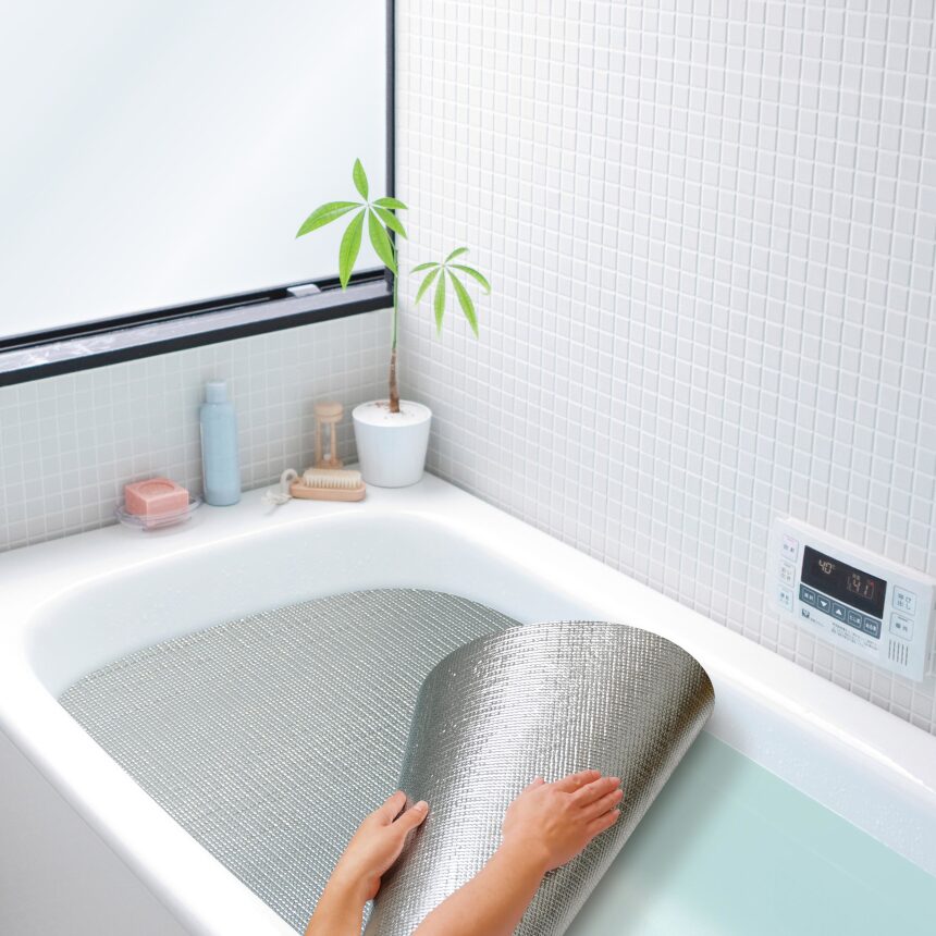 オーエ アルミ保温シート 両面タイプ 70×120cm オーエ アルミ保温シ−ト お風呂の保温 XL （ 保温マット 保温シート