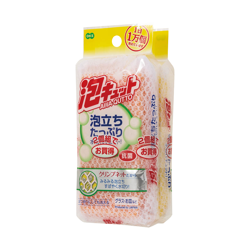 泡キュット　ネットスポンジ２個組