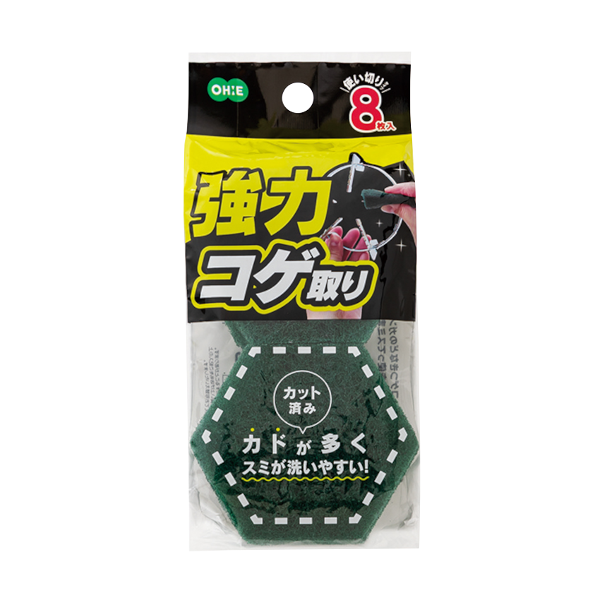 強力コゲ取り六角カット　８枚入