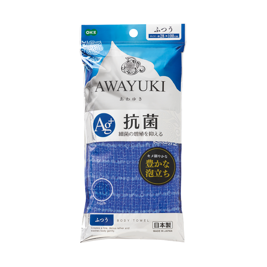 あわゆき　抗菌ナイロンタオル　ふつう