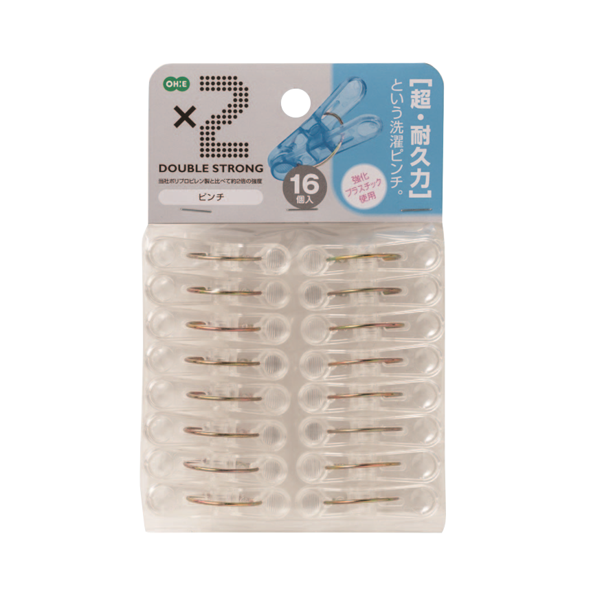 ポリカピンチ　１６個入　クリア