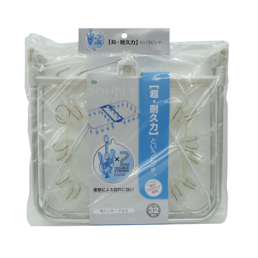 ポリカ角ハンガーアルミ　３２Ｐ
