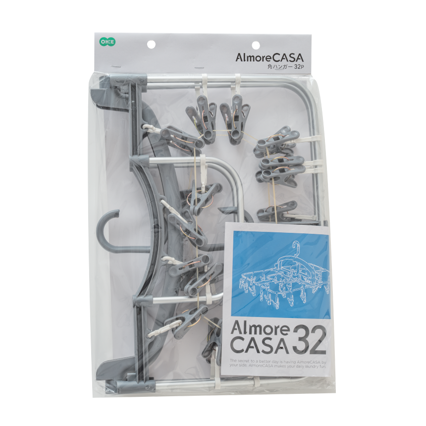 アルモアカーサ　角ハンガー３２Ｐ　グレー