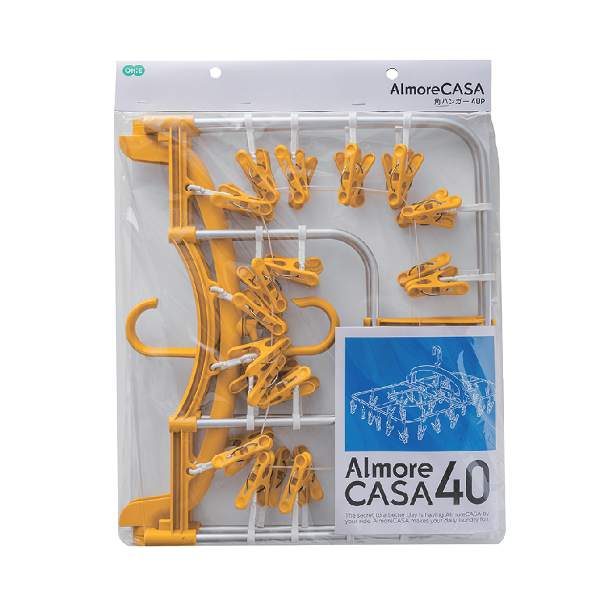 アルモアカーサ　角ハンガー４０Ｐ　イエロー