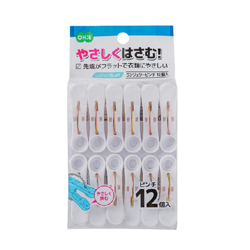 ＬＳ　ランジェリーピンチ１２個入　ホワイト